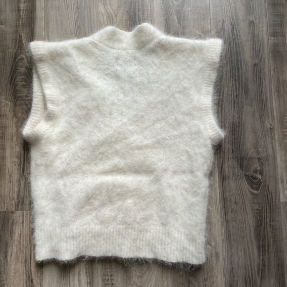 RtA Alpaca Blend White Women's Sweater Vest Size Med - Picture 4 of 4